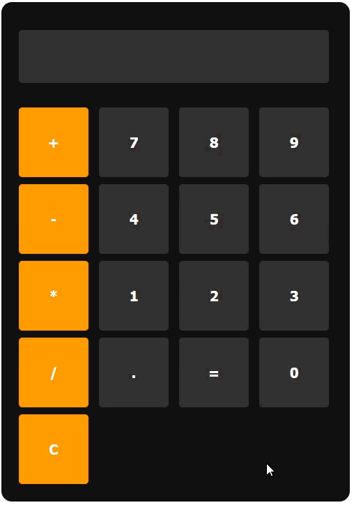 HTML CSS Calculator Demo